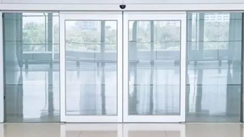 What is the function of the automatic door?
